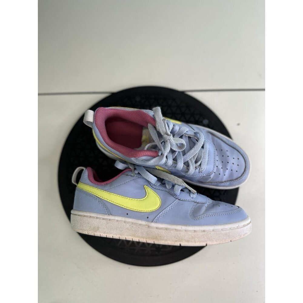 Nike Shoes 4Y Court Borough 2 Sneakers Multicolor Leather Casual BQ5448-405